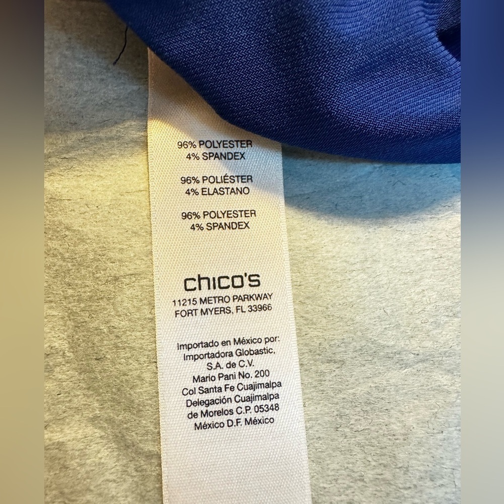 Chicos Cascade Side Ruffle Blouse - Picture 3 of 5